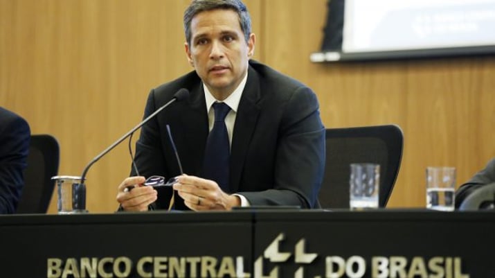 Roberto Campos Neto fala em coletiva do Relatório Trimestral de Inflação