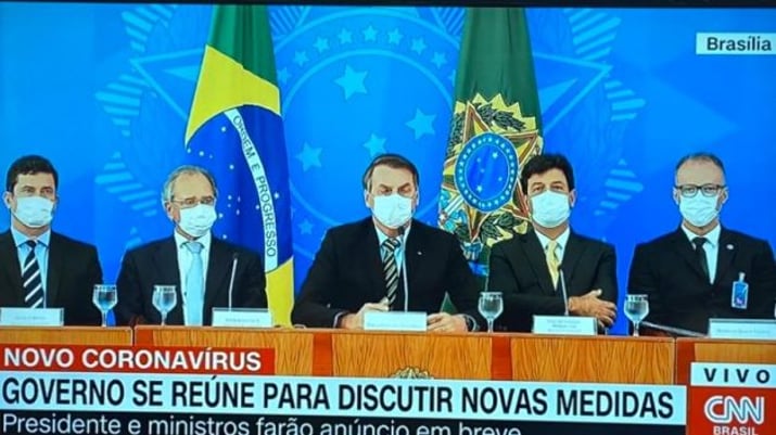 Entrevista coletiva Bolsonaro coronavírus