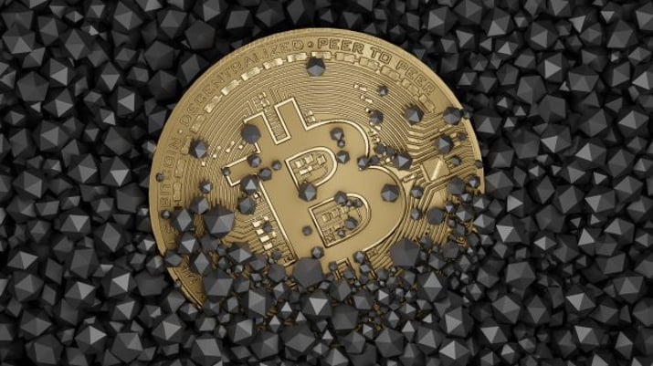 Bitcoin sendo soterrado por ethereuns