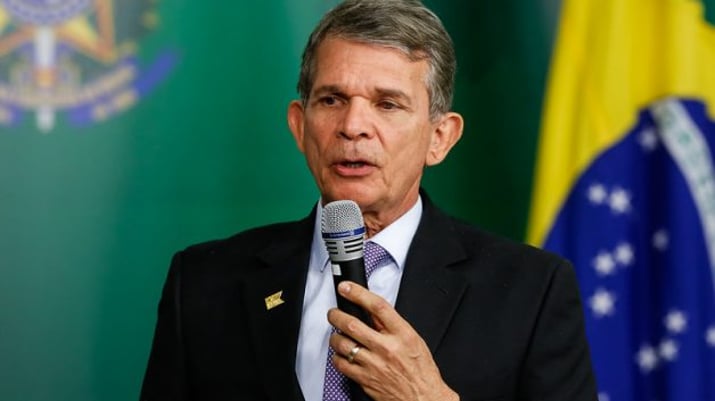 General Joaquim Silva e Luna, presidente da Petrobras, em coletiva de imprensa | Dividendos