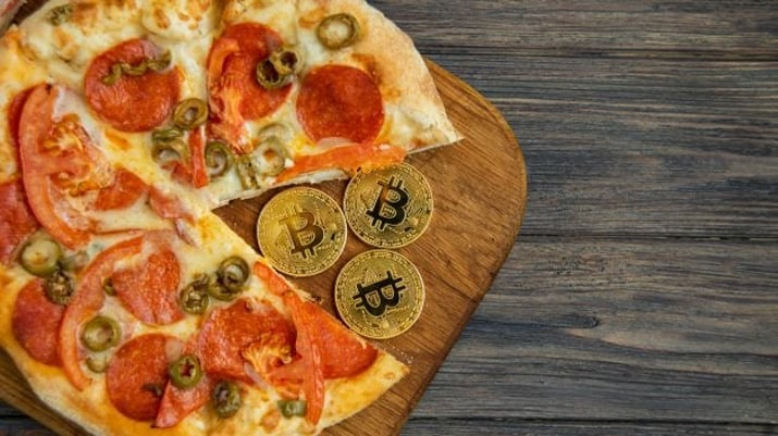 Bitcoin,Pizza,Day,22,May.,Cryptocommunity,Holiday.,2,Pizzas,For