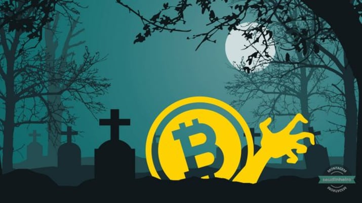 Bitcoin Zumbi Ressuscitando Cemitério v2