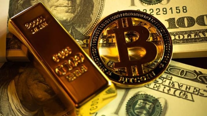 Ouro, dólar e bitcoin