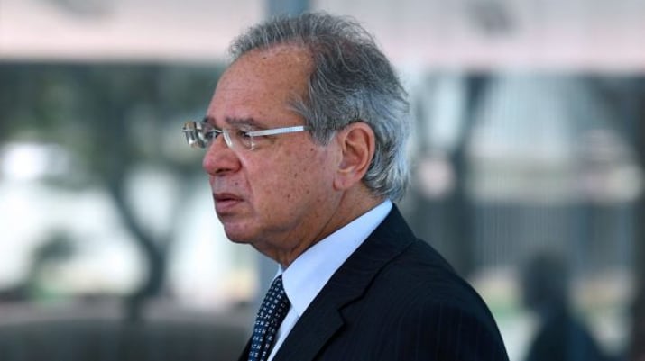 O ministro da Economia Paulo Guedes fala sobre Petrobras