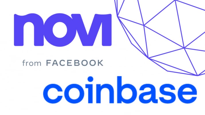 Logo da parceria entre o Facebook e a Coinbase, a wallet Novi
