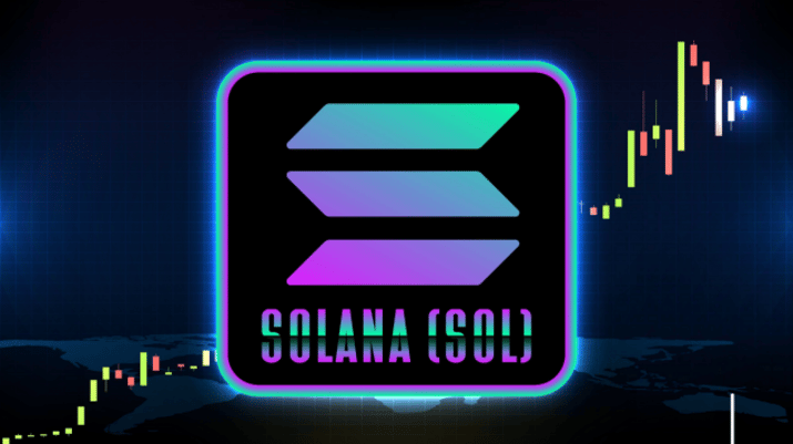 Logotipo da Solana (SOL), uma das maiores criptomoedas do mundo; bitcoin (BTC) hoje