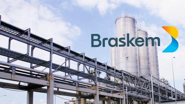 Vista da então nova unidade da Braskem Petroquímica, em Paulínia, São Paulo. Petrobras (PETR3 e PETR4) e Novonor são as principais acionistas da Braskem (BRKM5) | Dividendos