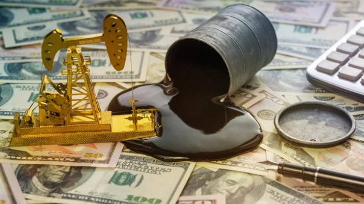 petróleo caindo sobre notas de dólar afeta bolsas hoje