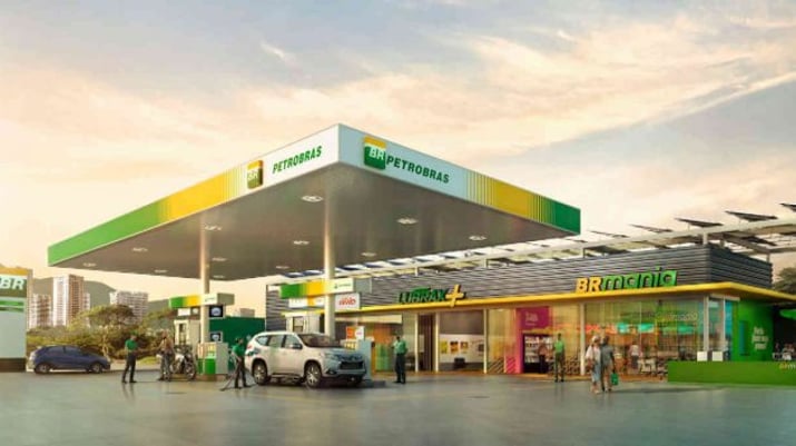 Posto de gasolina Petrobras petr4