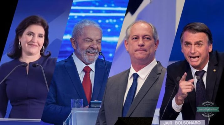 Simone Tebet Luiz Inácio Lula Ciro Homes Jair Bolsonaro