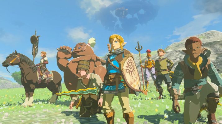 O jogo The Legend of Zelda: Tears of the Kingdom, da Nintendo