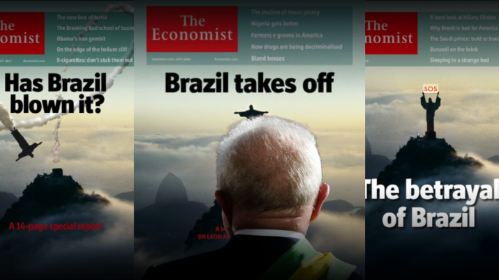 The Economist Volta A Destacar O Brasil Dez Anos Depois De Capa Onde ...