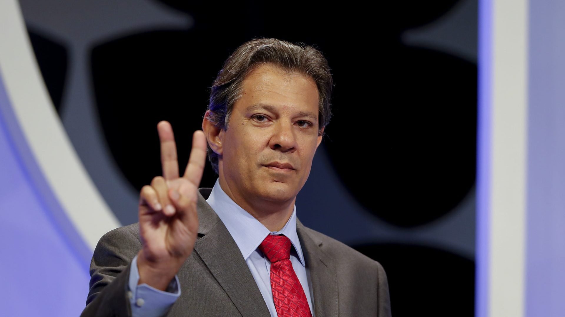 Ex-presidenciável Fernando Haddad (PT) em debate do SBT