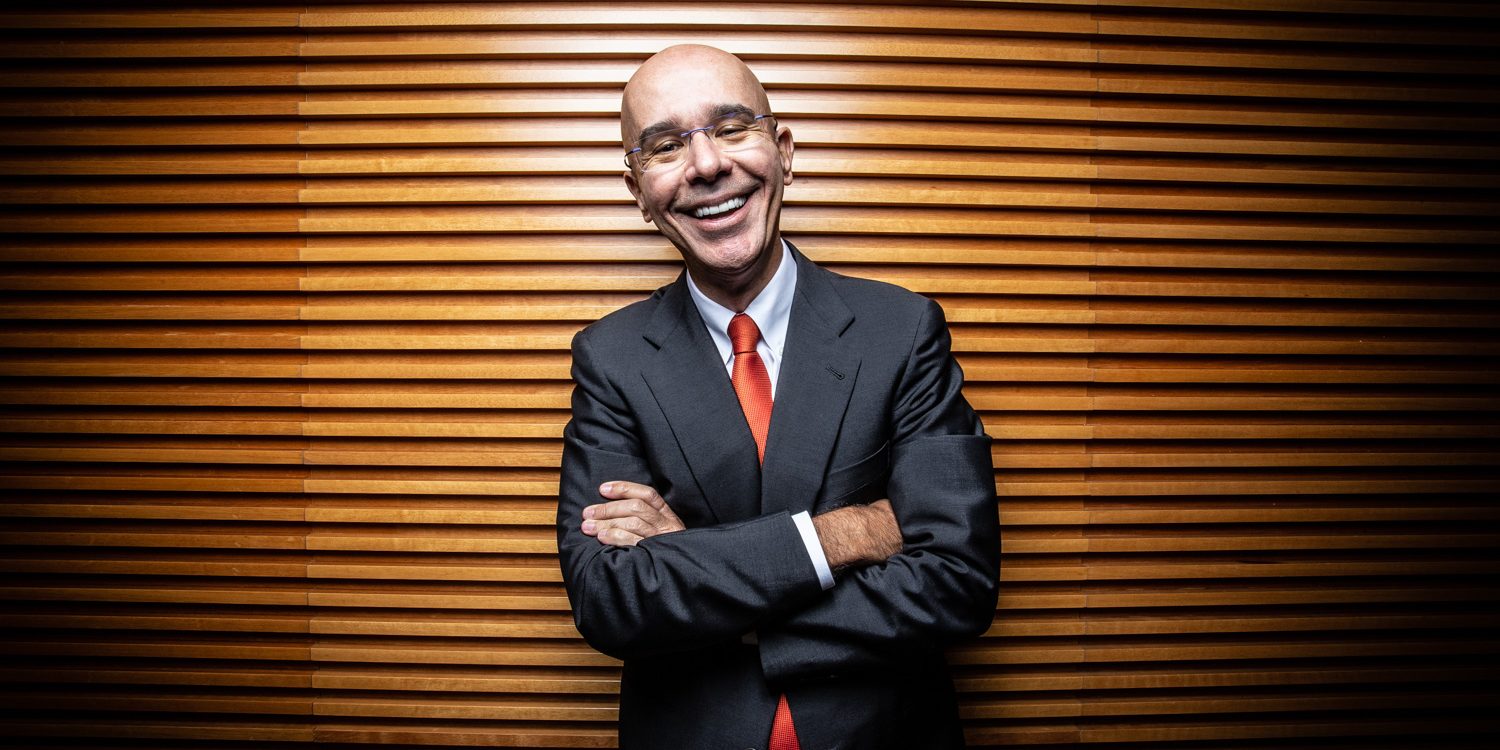 Sergio Rial, presidente do banco Santander, na sede do Banco em São Paulo