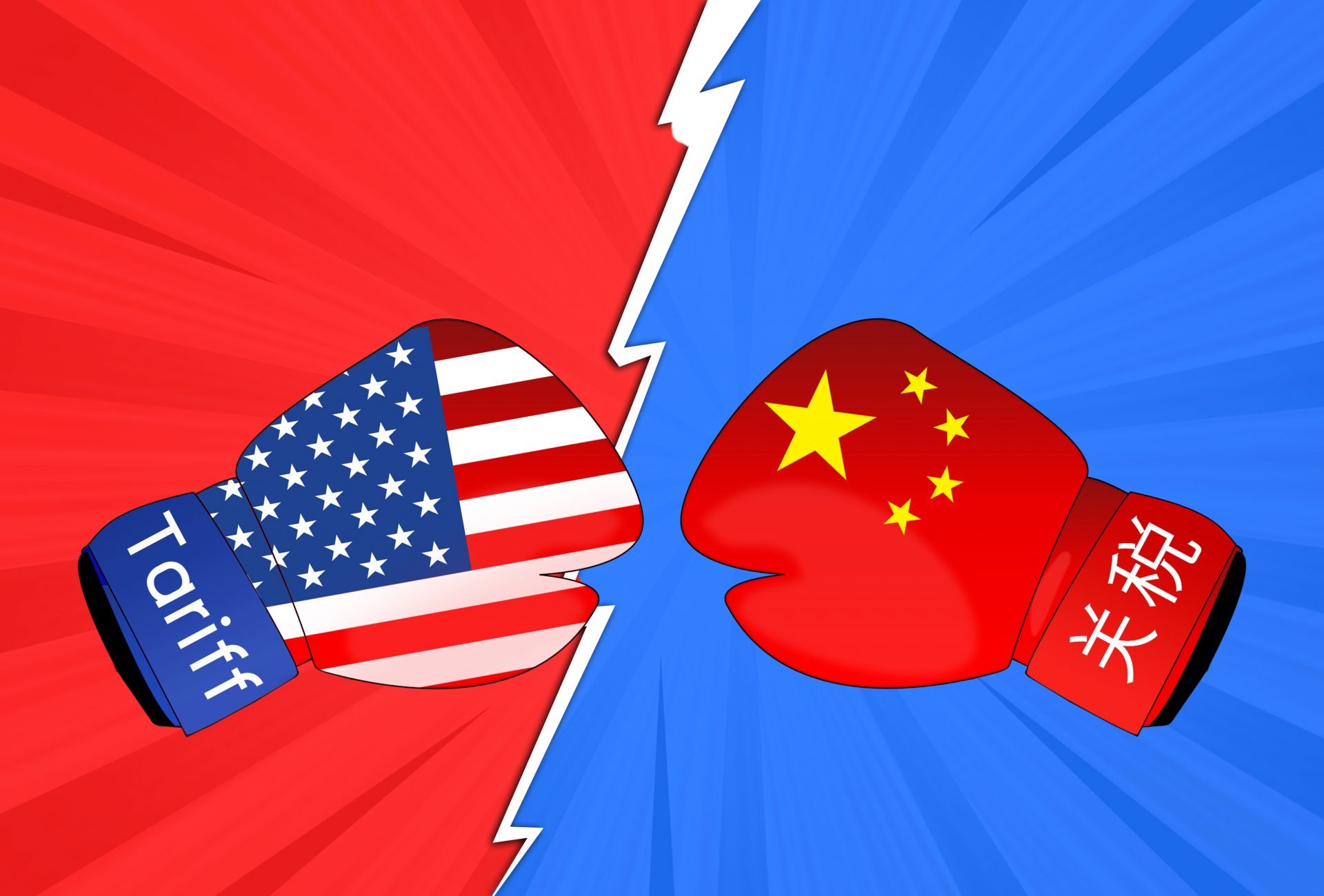 Luta de boxe entre Estados Unidos e China