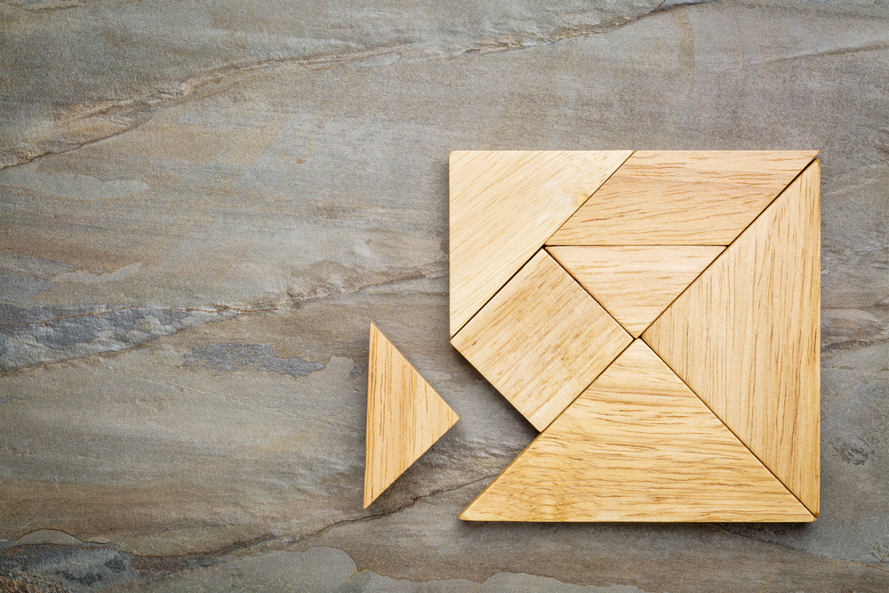 Peça faltando em tangram