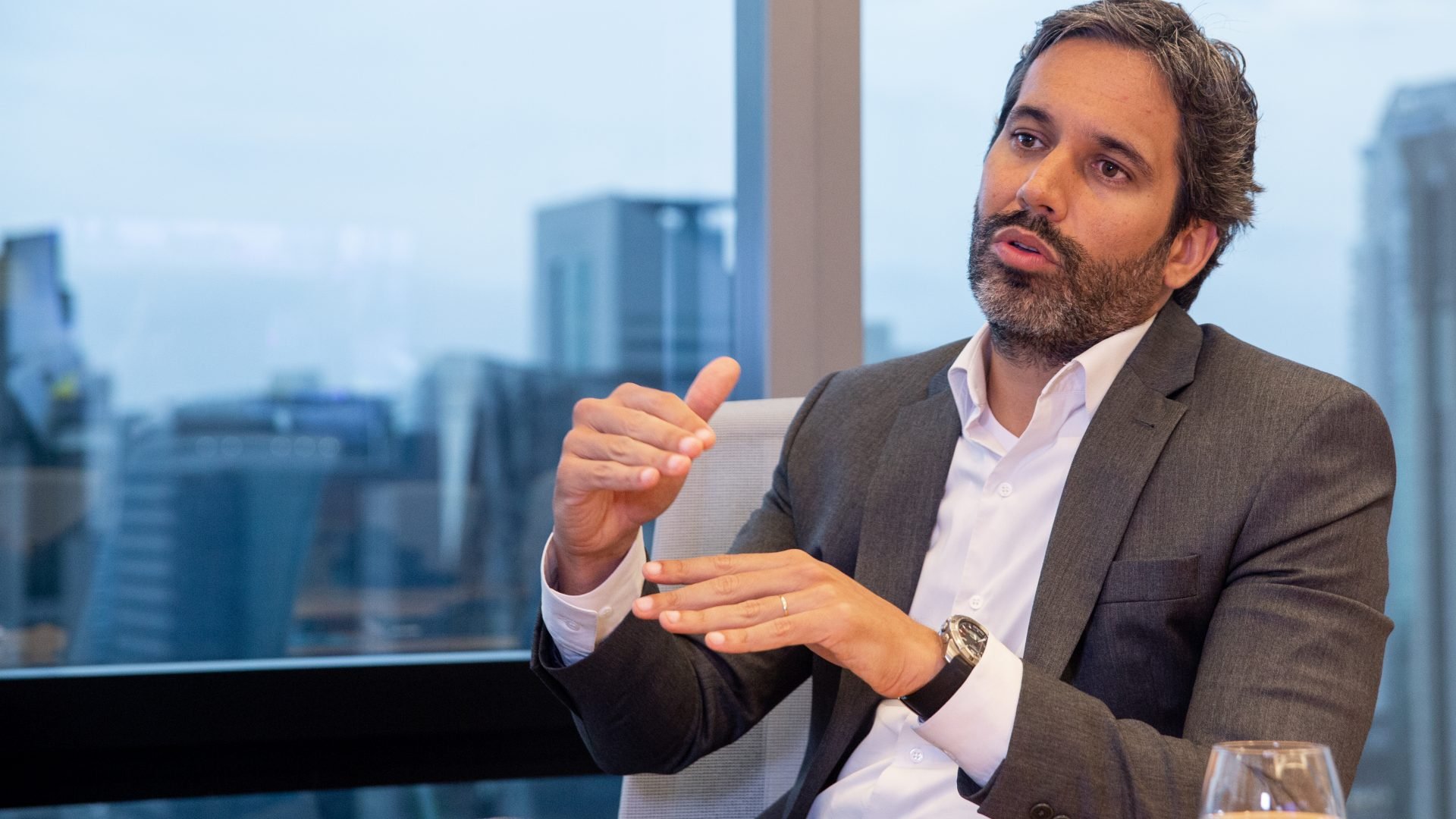 Marcelo Flora, sócio do BTG Pactual, na sede do banco