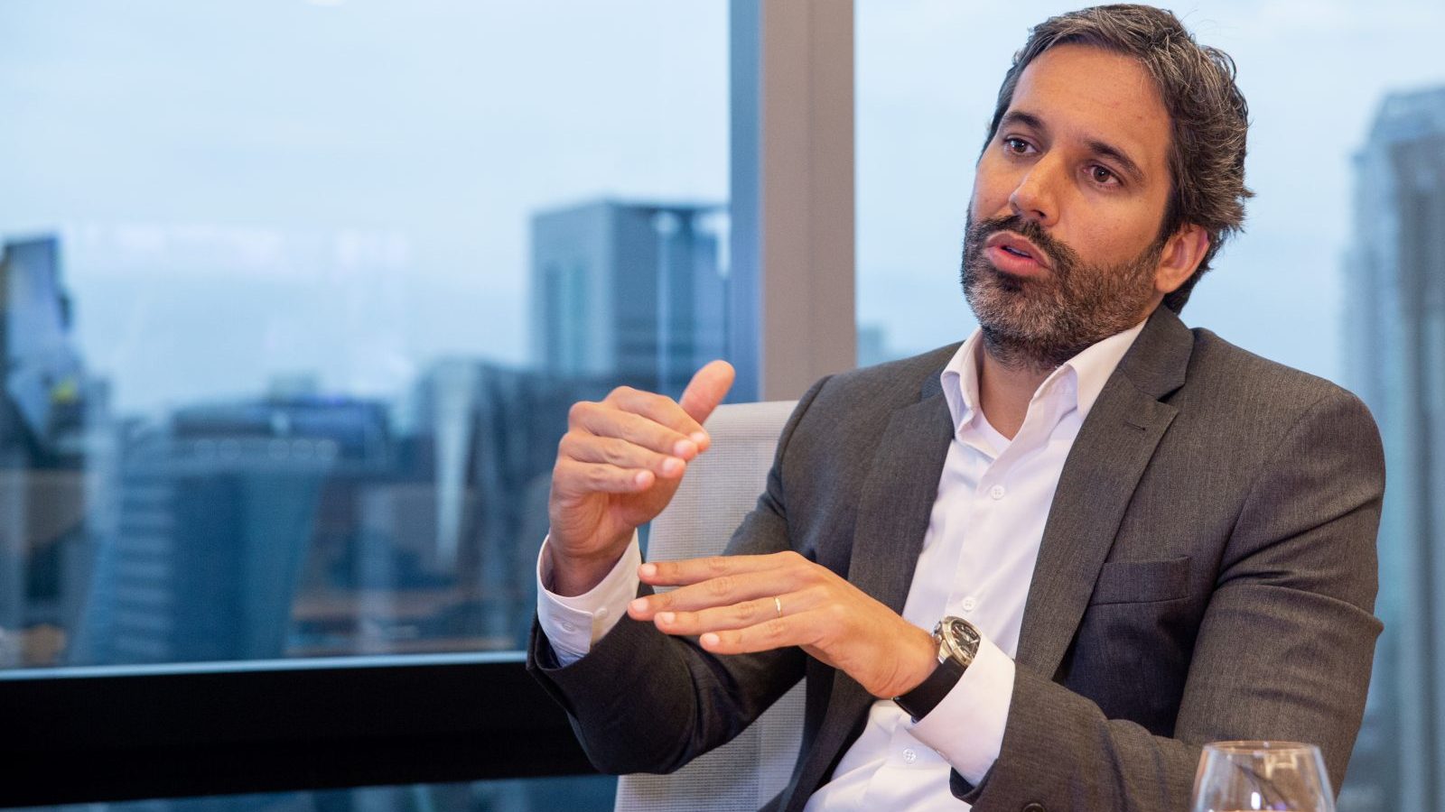 Marcelo Flora, sócio do BTG Pactual, na sede do banco