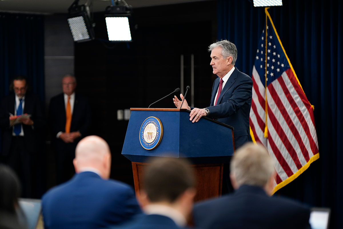 Presidente do Fed, Jerome Powell.