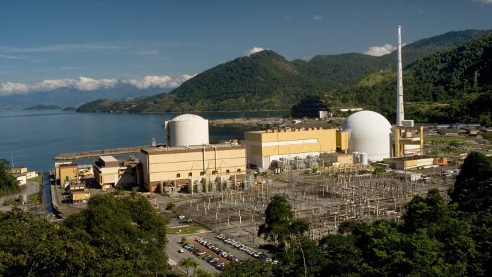 Foto da Usina Nuclear de Angra dos Reis