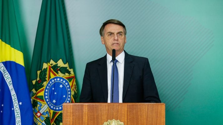 Presidente da República, Jair Bolsonaro, fala com a imprensa sobre rompimento de barragem da Vale em Brumadinho