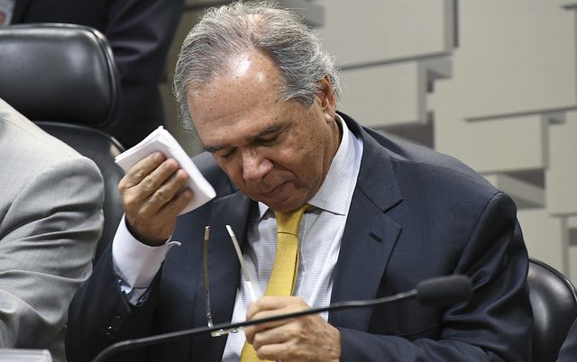 O ministro da economia do governo Bolsonaro, Paulo Guedes