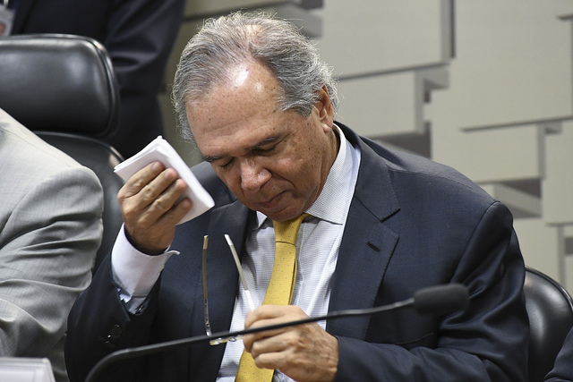 O ministro da economia do governo Bolsonaro, Paulo Guedes