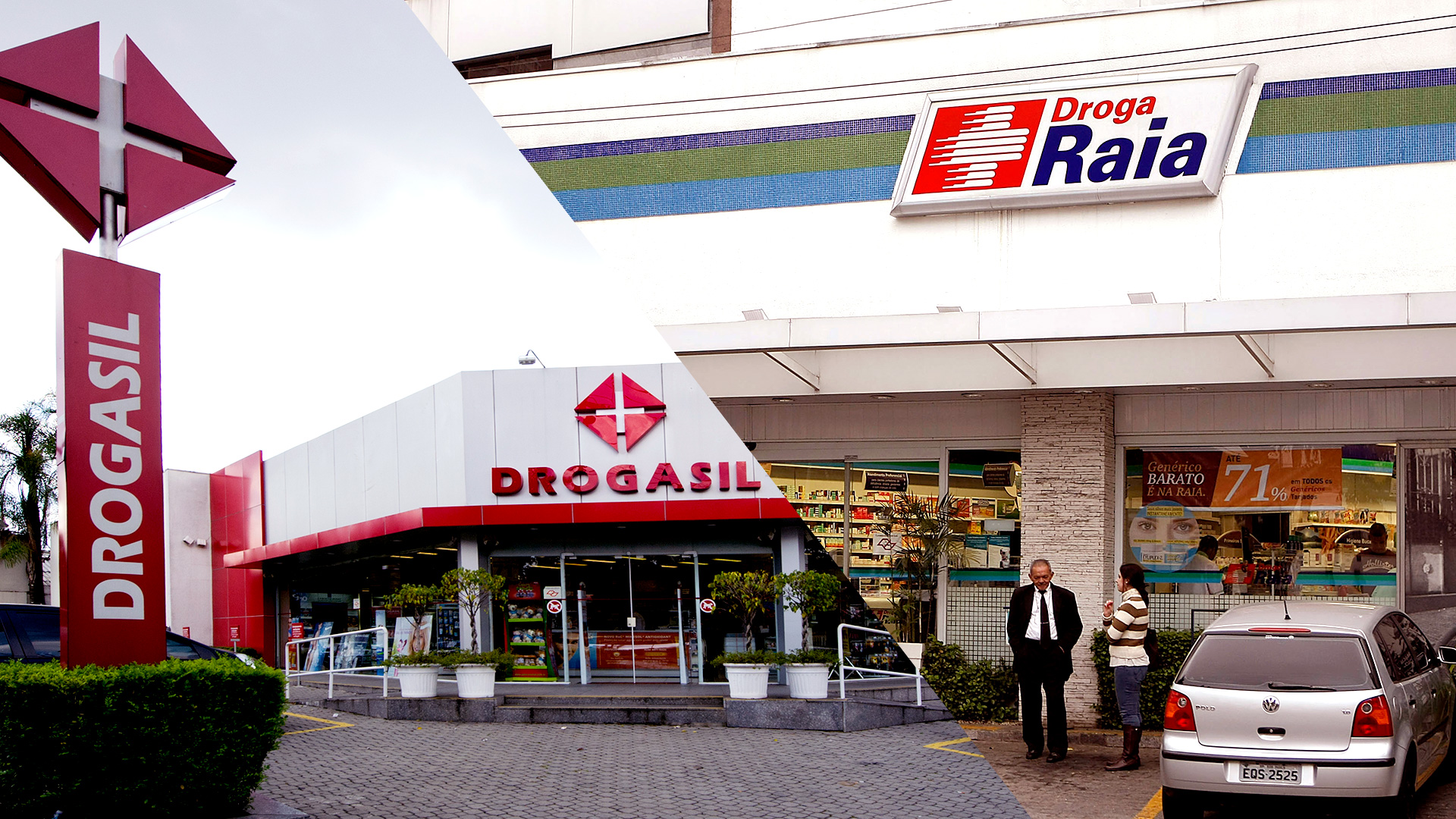 Drogasil e Droga Raia, redes operadas pela Raia Drogasil