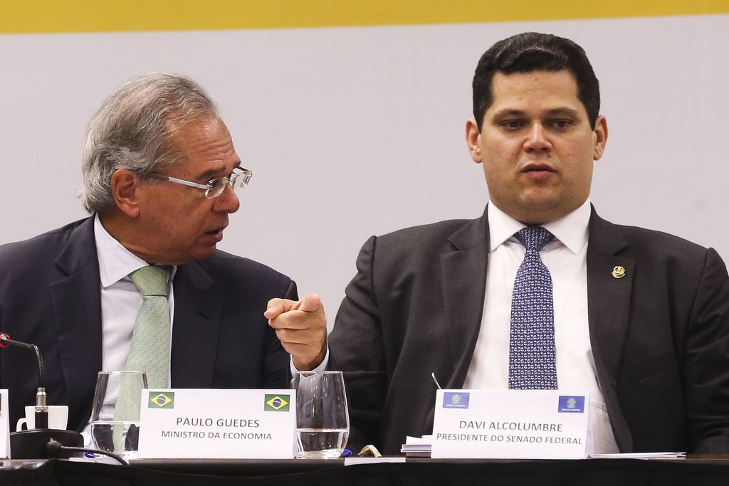 Paulo Guedes e Davi Alcolumbre