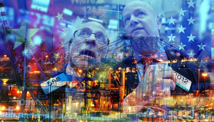 investidores olham gráfico