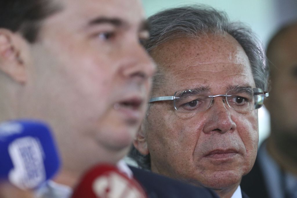 Rodrigo Maia e Paulo Guedes