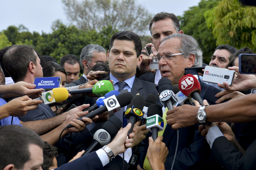 Paulo Guedes e Davi Alcolumbre