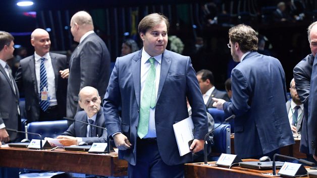 Em destaque, presidente da Câmara dos Deputados, deputado Rodrigo Maia (DEM-RJ)