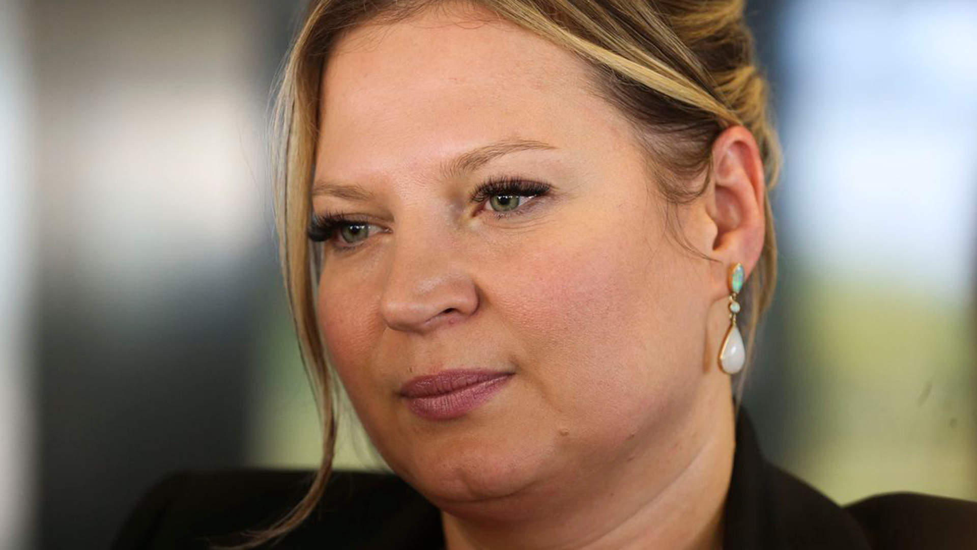 A deputada Eleita Joice Hasselmann, fala com a imprensa