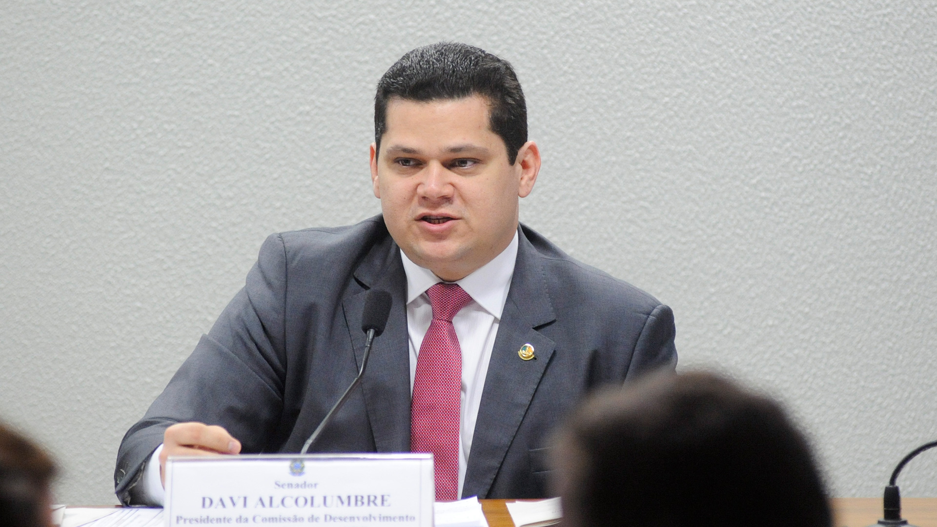 Em pronunciamento, senador Davi Alcolumbre (DEM-AP)-1