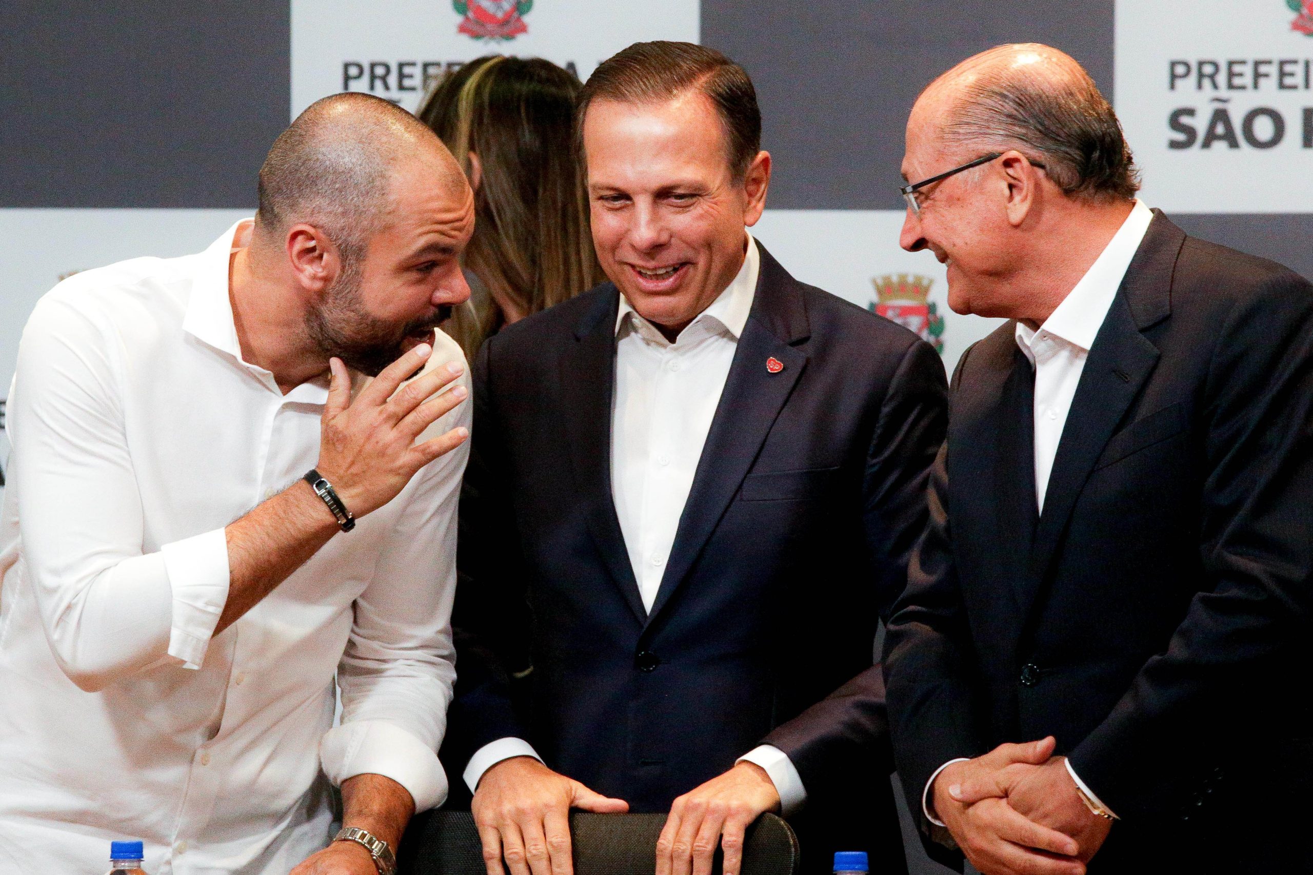 Bruno Covas, João Doria e Geraldo Alckmin