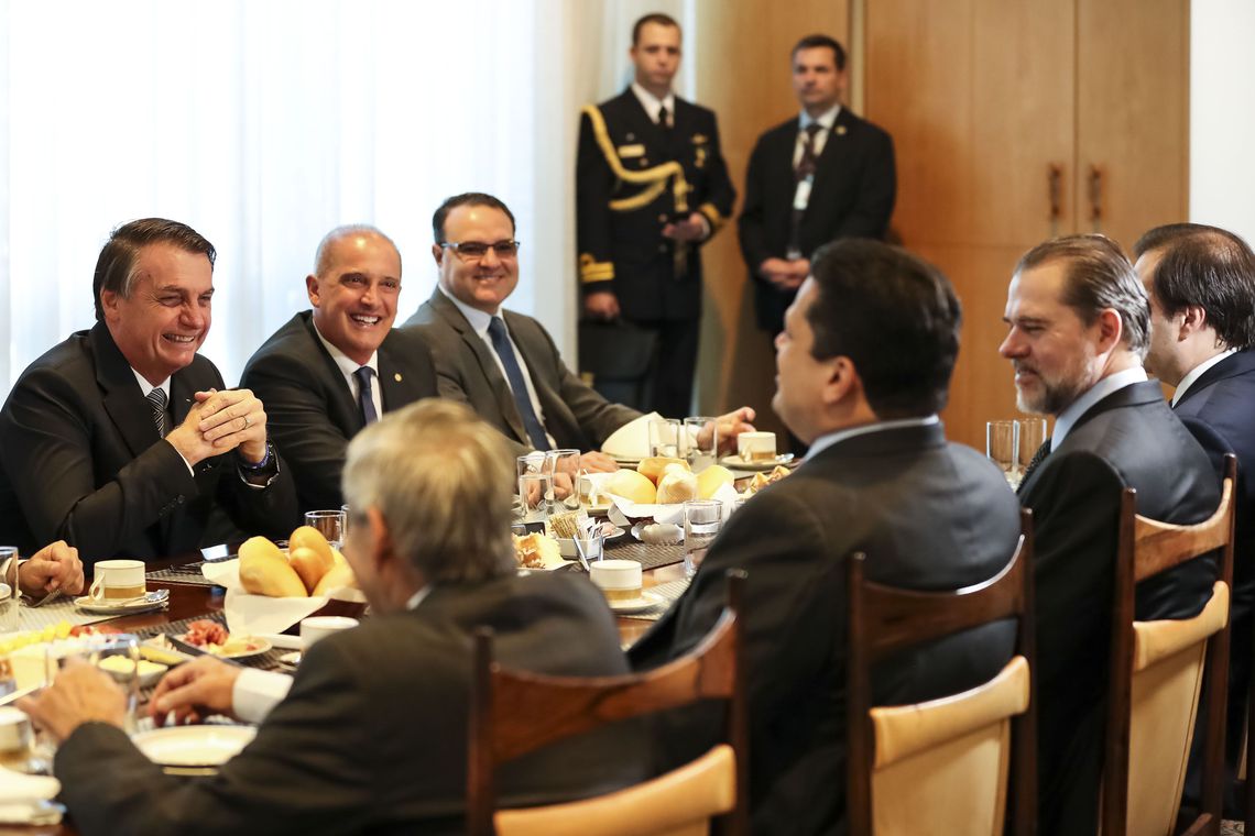 Jair Bolsonaro, Dias Toffoli, Onyx Lorenzoni, Rodrigo Maia