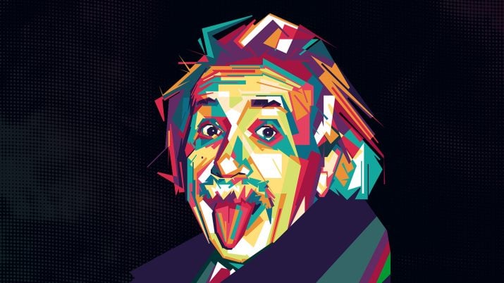 Ilustração do Albert Einstein