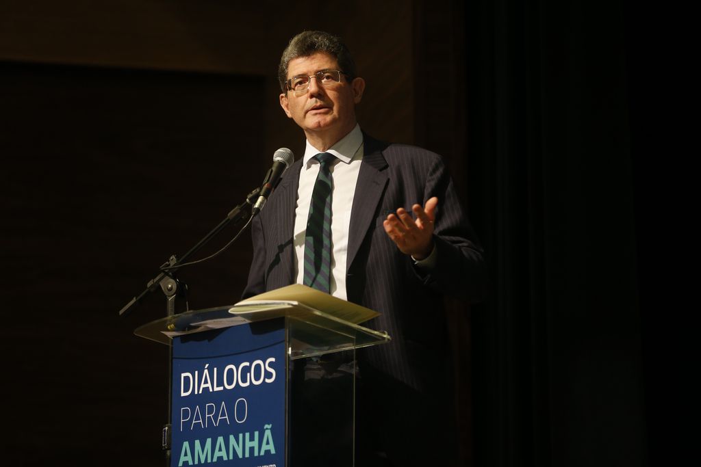 Joaquim Levy, ex-presidente do BNDESem encerramento do seminário Diálogos para o Amanhã