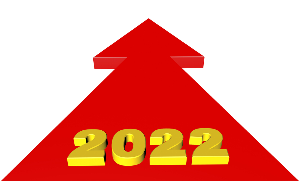Imagem mostra seta com indicação de caminho para 2022