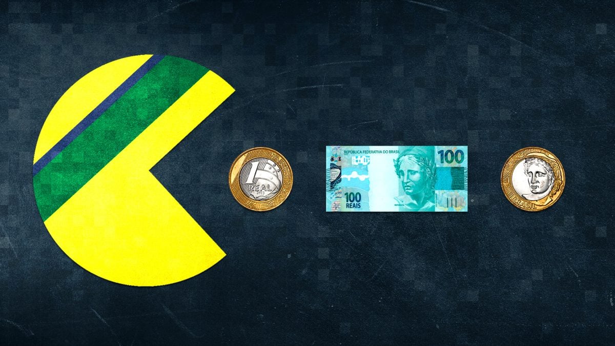 Pac Man come-cotas devorando o dinheiro dos cotistas de fundos