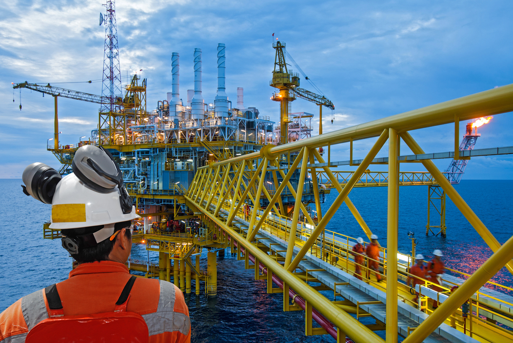 Plataforma da Petrobras para exploração de petróleo
