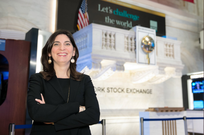 Stacey Cunningham, presidente da bolsa NYSE