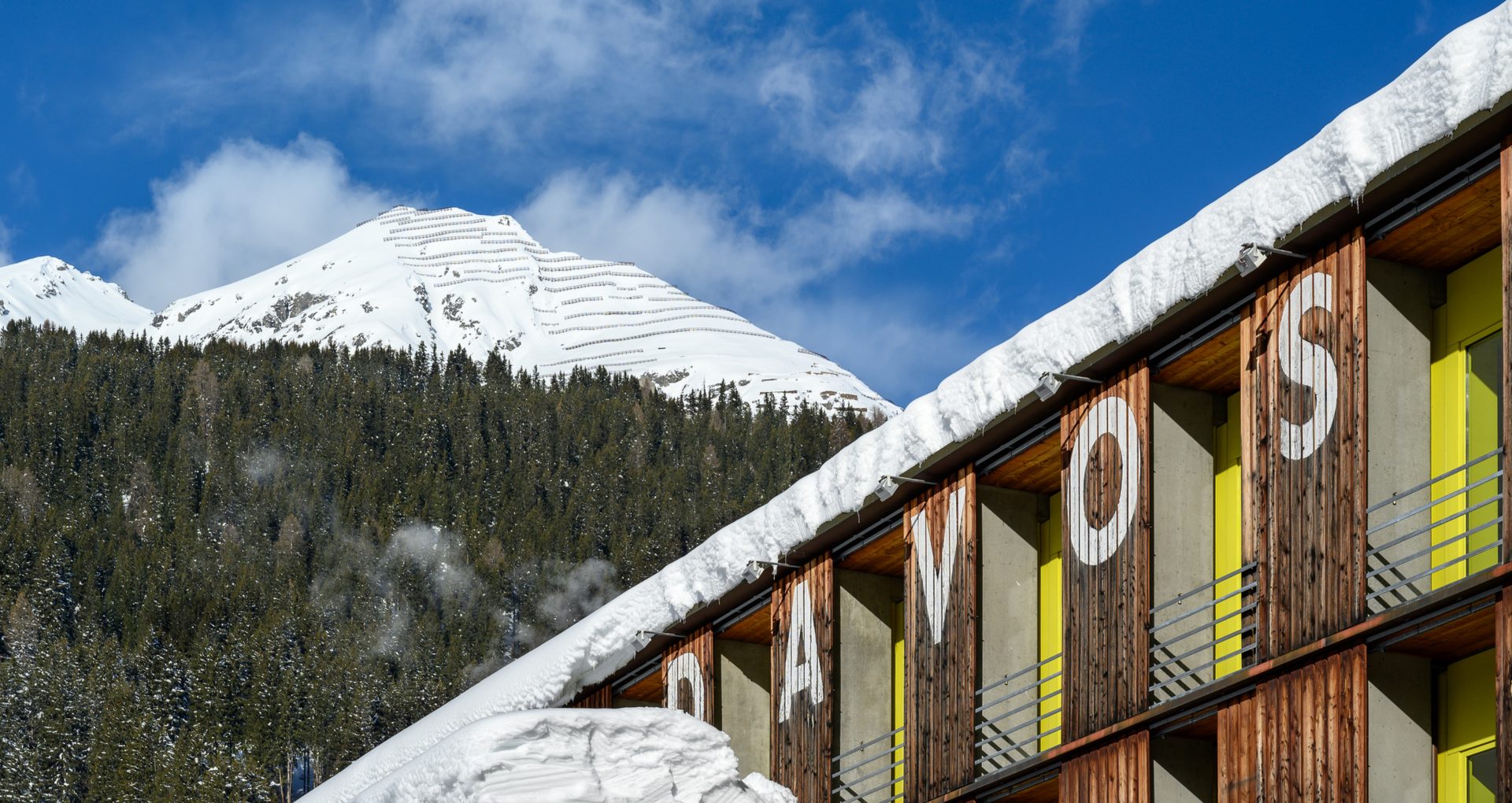 Montanhas em Davos, na Suíça