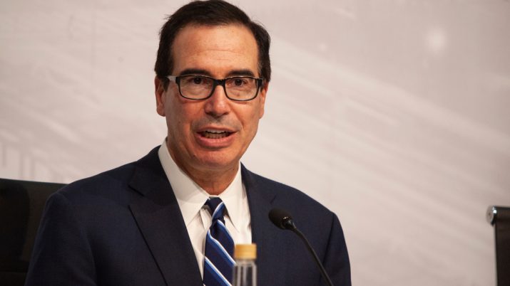 Secretário do Tesouro dos EUA, Steven Mnuchin, em 2018