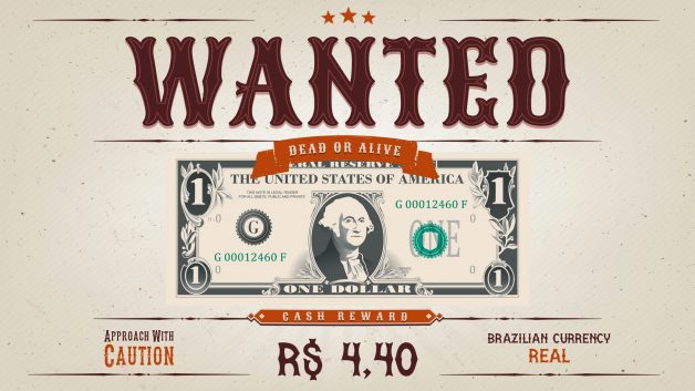Wanted Dólar 4,40 Nota One Um Dólar