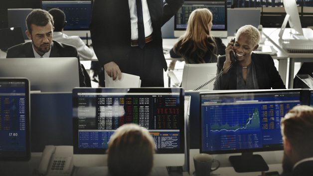 bolsa negociações negócios escritório