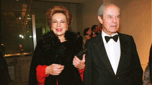 O banqueiro e empresário Aloysio de Andrade Faria com sua esposa Clea Dalva Faria no Masp, durante o lançamento de exposição de Degas em agosto de 1999.