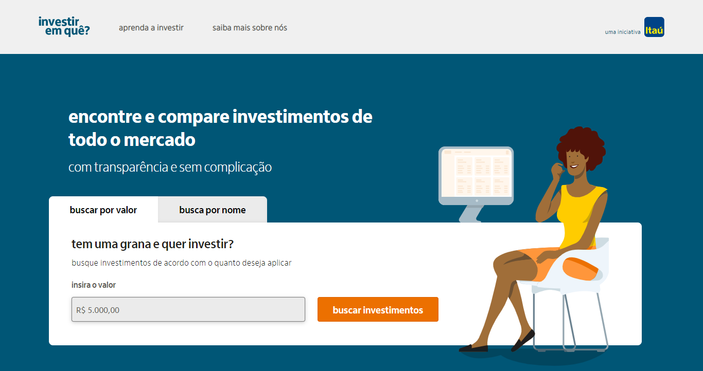 Itaú Investir em Quê site