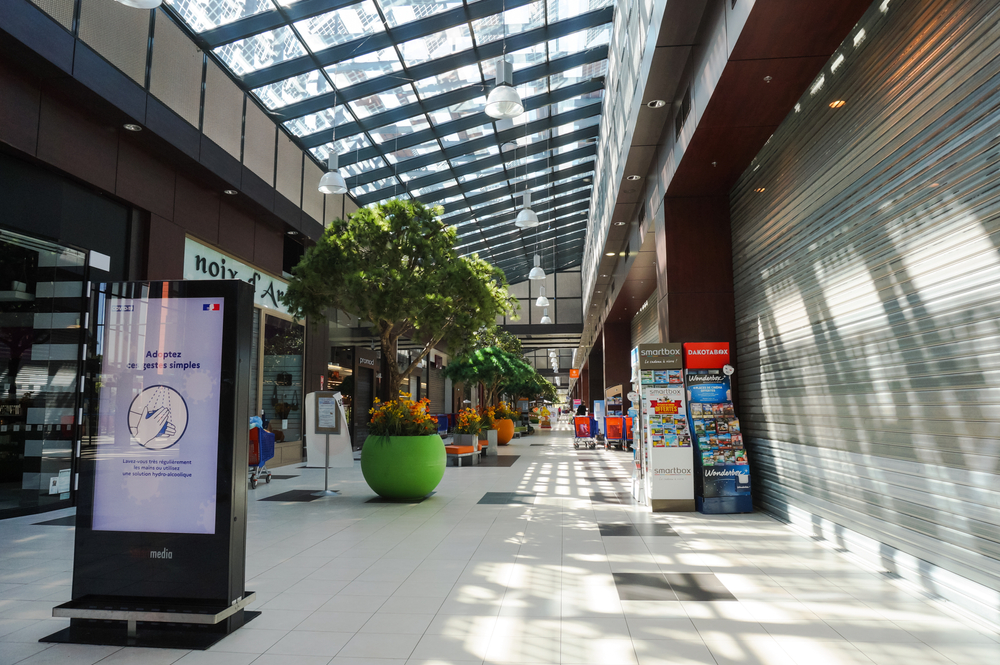 lojas fechada varejo shopping